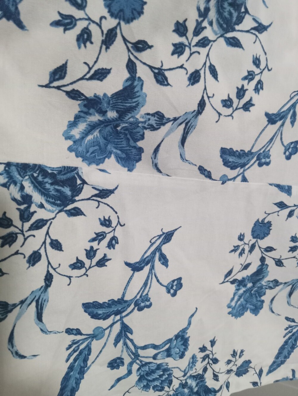 Floral Button Up Midi Dress in Blue and White - Picture 10 of 10